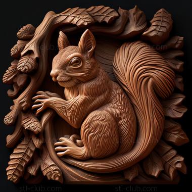 3D model st squirrel (STL)